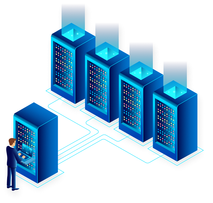 Server Room Illustration Server Room Illustration